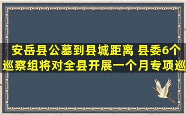 安岳县公墓到县城距离 县委6个巡察组将对全县开展一个月专项巡察
